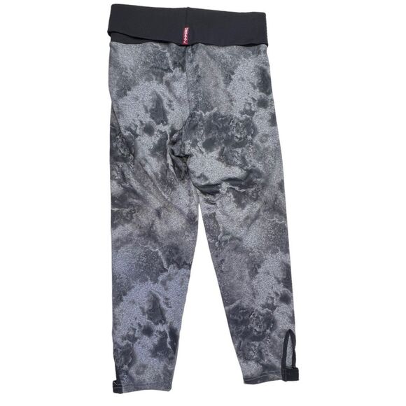 Hard Tail Capri Leggings Women's Medium Gray Pull-On Yoga High Rise Tie Dye NWT - Picture 3 of 7
